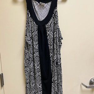 S29 - Always For Me 3x 22 24 Black White Cover-up Dress